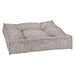 Diamondback Bowsers Piazza Dog Bed in black-and-white geometric fabric combines modern style with a plush tufted cushion design