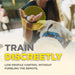 Dogtra Additional Handsfree Square is worn discreetly on a handler’s hand while training a dog without holding the remote