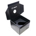Dogtra Ball Training Box Only 3 Count is shown as an open black plastic training box with a hinged lid, round and oval cutouts, and the Dogtra logo printed in white on the inside panel