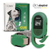 Dogtra CUE 400 Yard Dog Remote Trainer is displayed with its packaging, showing the green remote and collar system