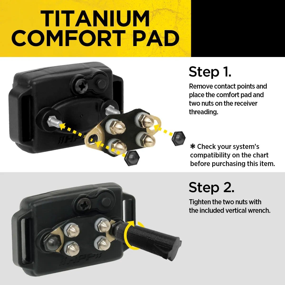 Dogtra Titanium Comfort Pad Guide