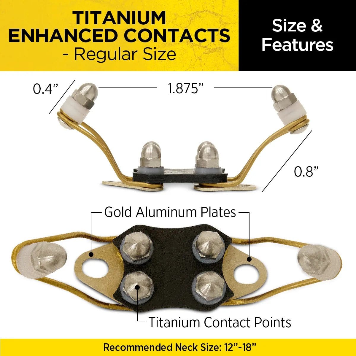 Dogtra Titanium Enhanced Contact Point Size and Features