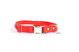 Eurodog Collars Soft Rolled Leather Quick Release Buckle Dog Collar Very Soft Red Leather