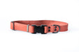 Eurodog Collars Sport Style Soft Leather Quick Release Buckle Dog Collar Coral Very Soft Leather