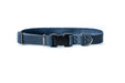 Eurodog Collars Sport Style Soft Leather Quick Release Buckle Dog Collar Navy Very Soft Leather