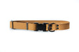 Eurodog Collars Sport Style Soft Leather Quick Release Buckle Dog Collar Tan Very Soft Leather