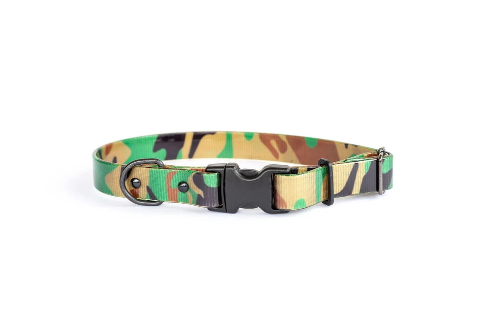 Eurodog Collars Waterproof Nylon Quick Release Buckle Dog Collar Camouflage