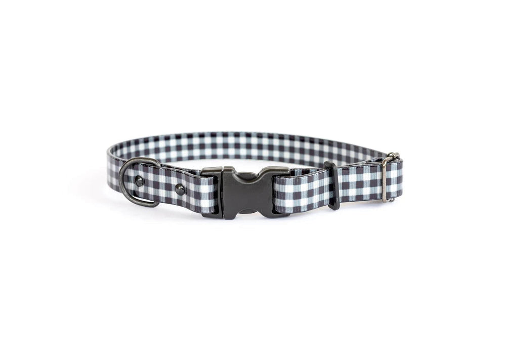 Eurodog Collars Waterproof Nylon Quick Release Buckle Dog Collar Gingham