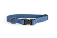 Eurodog Collars Waterproof Soft PVC Coated Nylon Quick Release Buckle Dog Collar Navy