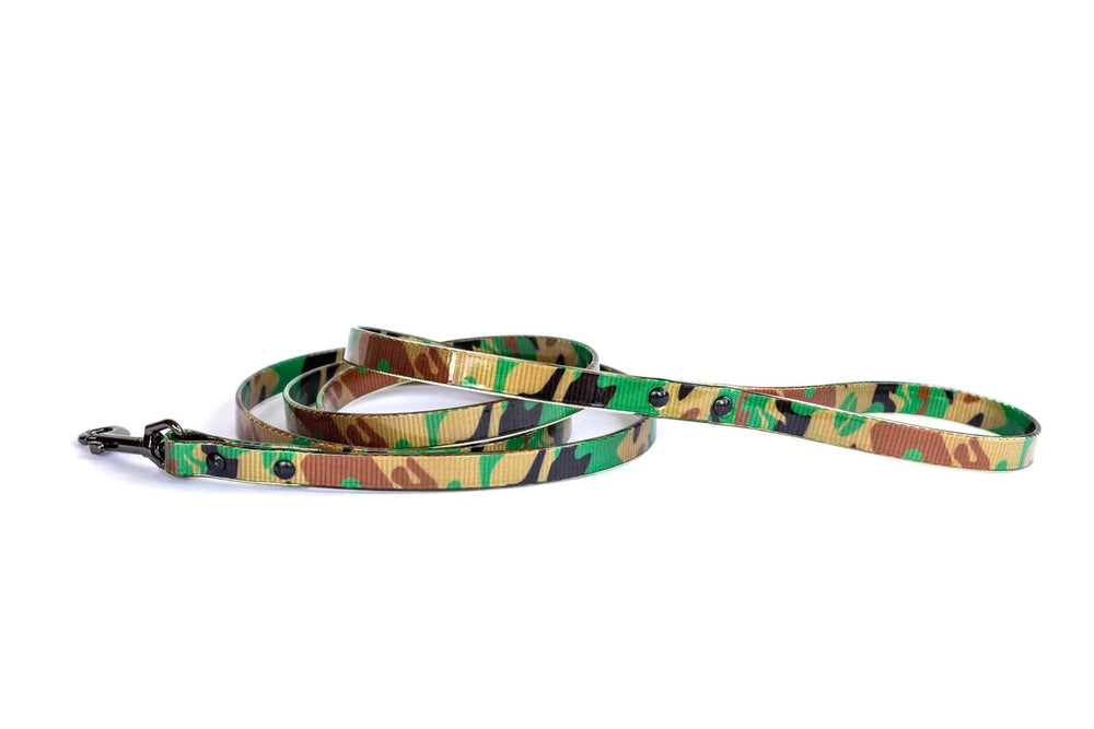 Eurodog Collars Waterproof TPU Coated Nylon Durable Dog Leash Camouflage