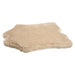 Faux Fur Bowsers Maverick Rugbed is a soft beige faux fur pet mat laid flat, offering a plush and cozy resting surface