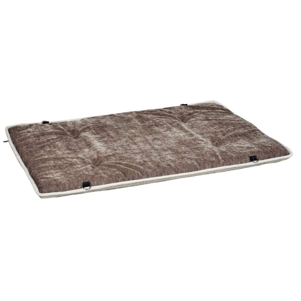 Fawn brown Bowsers Yugen Reversible Pad with a plush, quilted appearance and corner attachments