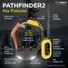 Feature diagram highlights the collar and remote parts of Dogtra GPS Pathfinder2 E-Collar 9 Mile Range, including antennas, buttons, and sizing details