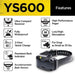 Feature graphic presents Dogtra YS600 No Bark Dog Collar with waterproof design, quick charge, bark sensor, and adjustable levels