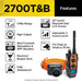 Feature overview of Dogtra 2700T&B Training and Beeper 1 Mile Dog Remote Trainer highlights 1-mile range, waterproof design, vibration, sound levels, and use for dogs over 35 lbs