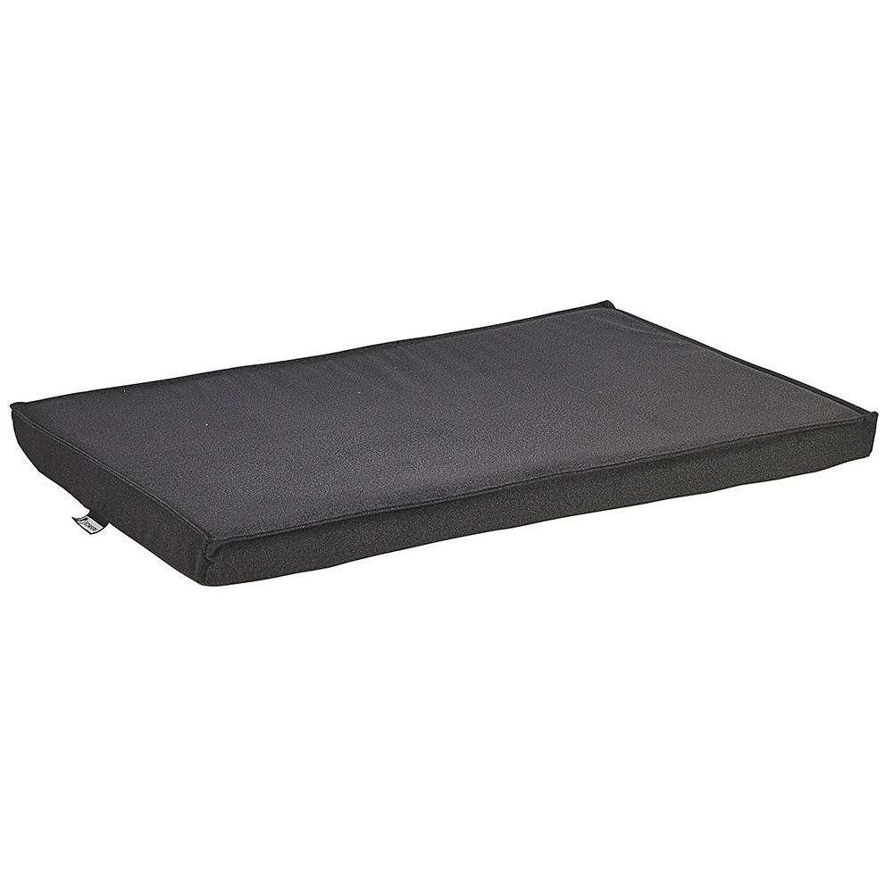 Flint Bowsers Cool Gel Memory Foam Mattress shows a dark gray rectangular dog bed with a low-profile cushioned design