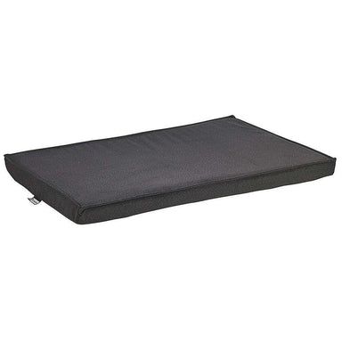 Flint Bowsers Cool Gel Memory Foam Mattress shows a dark gray rectangular dog bed with a low-profile cushioned design