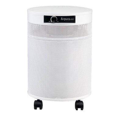 Front view of the Airpura V714 - VOCs and Chemicals - Good for Wildfires Air Purifier in a white finish