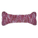 Fuchsia Fiesta Bowsers Bumper Bone Pillow colorful pink woven plush bone toy displayed horizontally on a light background