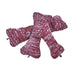 Fuchsia Fiesta Bowsers Bumper Bone Pillow pink and purple textured bone dog toys stacked together in multiple sizes