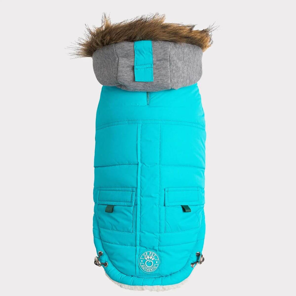 GF PET Winter Sailor Dog Parka Aqua