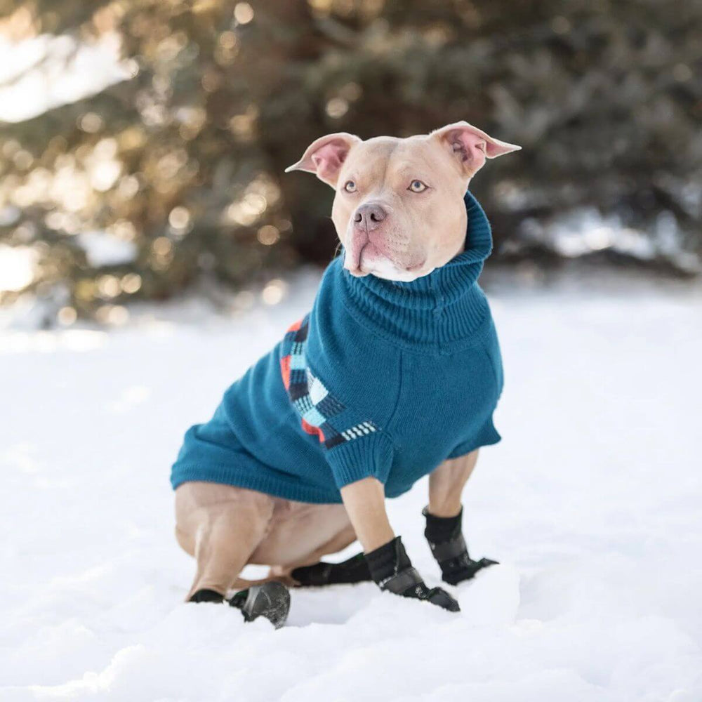 GF PET Winter Sailor Dog Sweater Blue Quality Multi knit