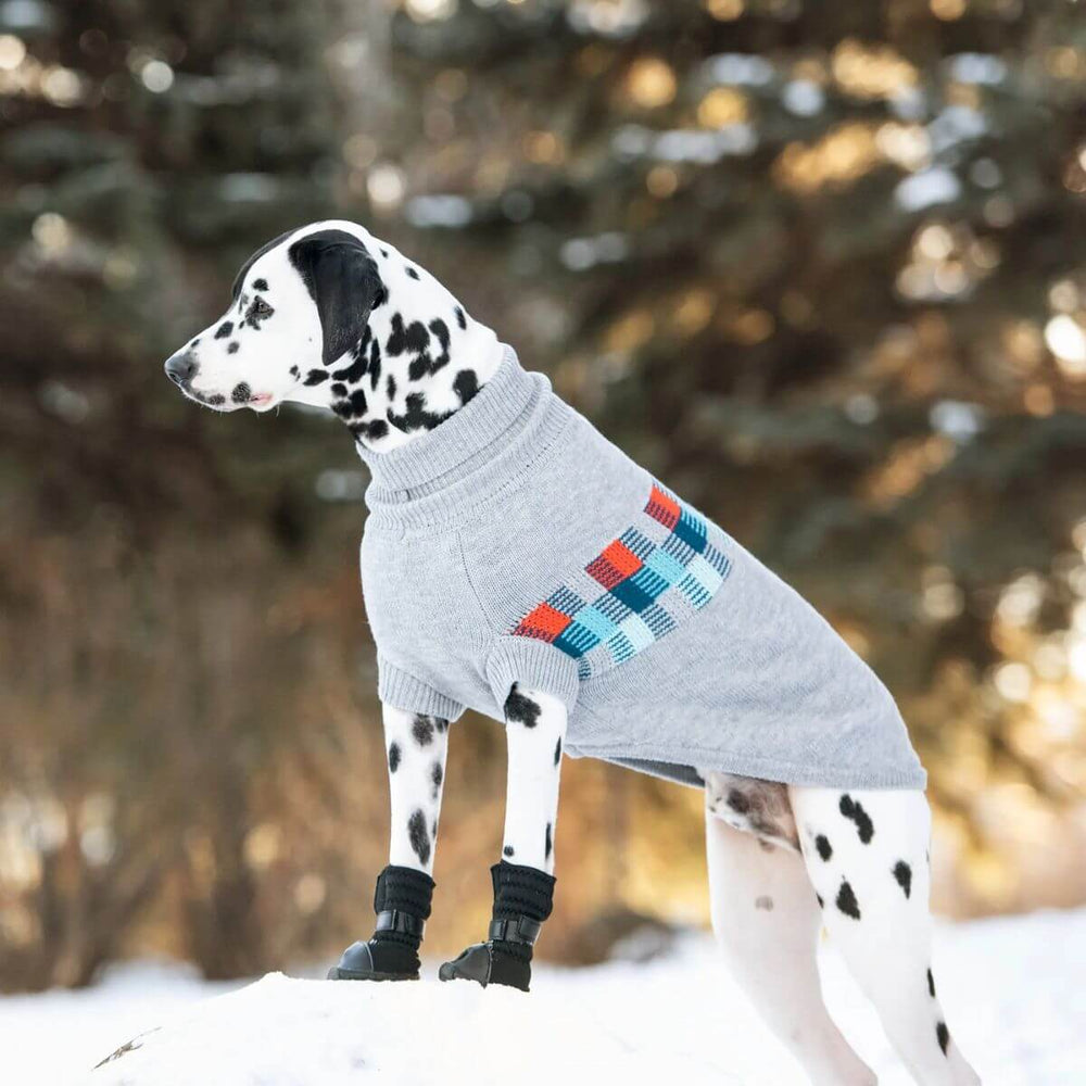 GF PET Winter Sailor Dog Sweater Grey Quality Multi knit
