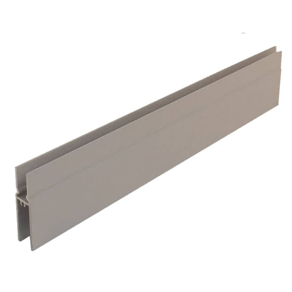 Gray, rectangular extension piece for a pet door, specifically the Security Boss Patio Pet Door 2 Extension, designed to be installed easily as an additional component to a patio pet door