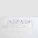 Hiddin Acrylic Clear Pet Feeder With Two Glass Dog Bowls