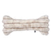 Himalayan Bowsers Bumper Bone Pillow cream faux fur bone-shaped dog toy displayed horizontally on a light background