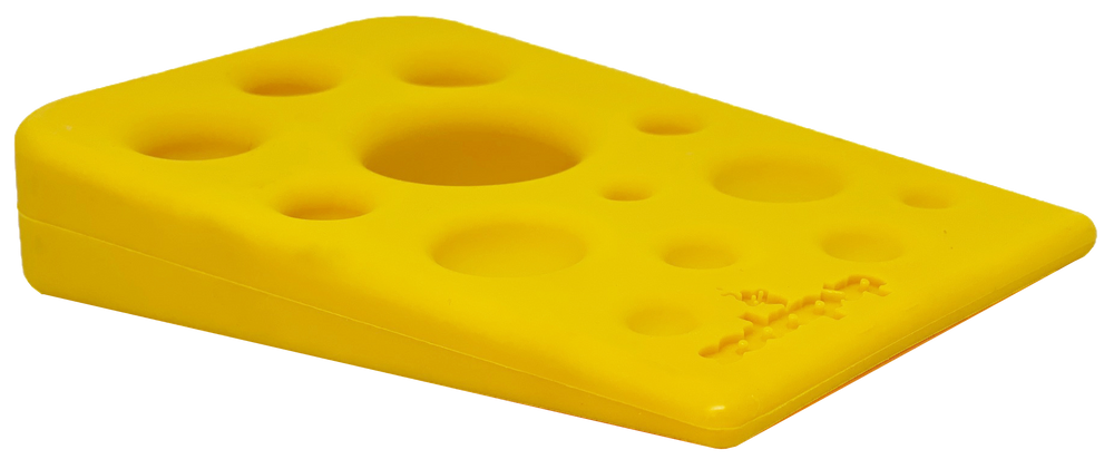 Swiss Cheese Wedge Durable Nylon Dog Chew Toy