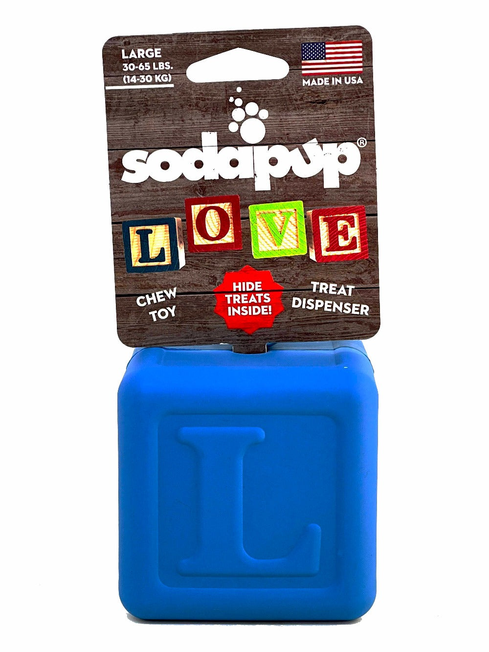 Love Cube Durable Rubber Chew Toy & Treat Dispenser