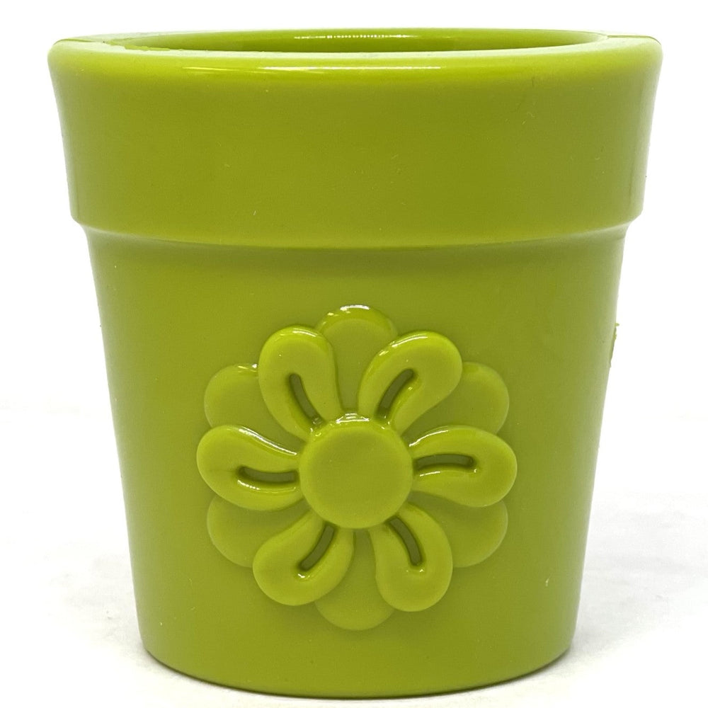 Large Flower Pot Durable PUP-X Rubber Treat Dispenser & Enrichment Toy