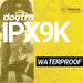 Image of Dogtra 2700T&B Training and Beeper 1 Mile Dog Remote Trainer emphasizes its IPX9K waterproof rating with a dog splashing through water