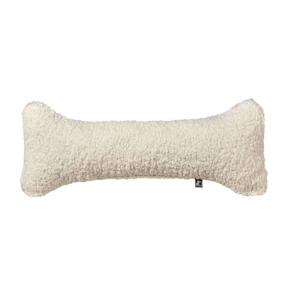 Ivory Sheepskin Bowsers Bumper Bone Pillow