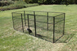 K9 Kennel Store Basic 7 Foot Tall Powder Coated Wire Kennel Standard 12 by 24