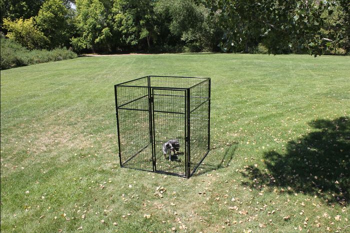 K9 Kennel Store Basic 7 Foot Tall Powder Coated Wire Kennel