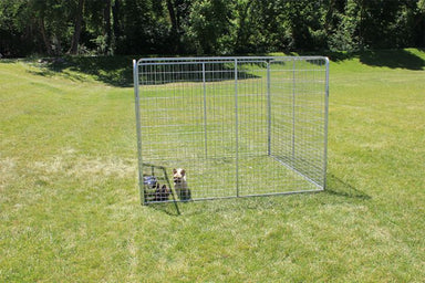 K9 Kennel Store Basic Dog Galvanized Pro Kennel 6 by 8