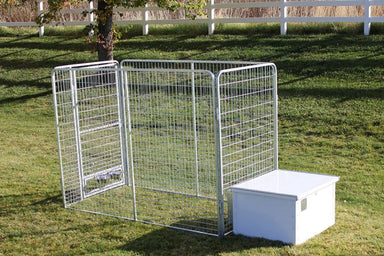 K9 Kennel Store Basic K9 Condo PRO Dog Kennel & Cube Dog House 4 x 8