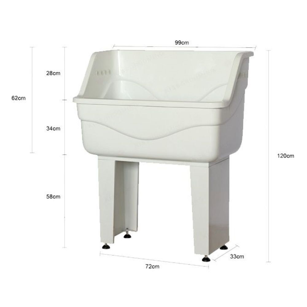 K9 Kennel Store Stand Alone Small Fiberglass Grooming Tub Dimensions