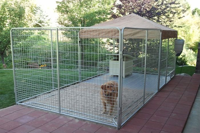 K9 Kennel Store Ultimate Galvanized Dog Kennel Pro 6 by 10