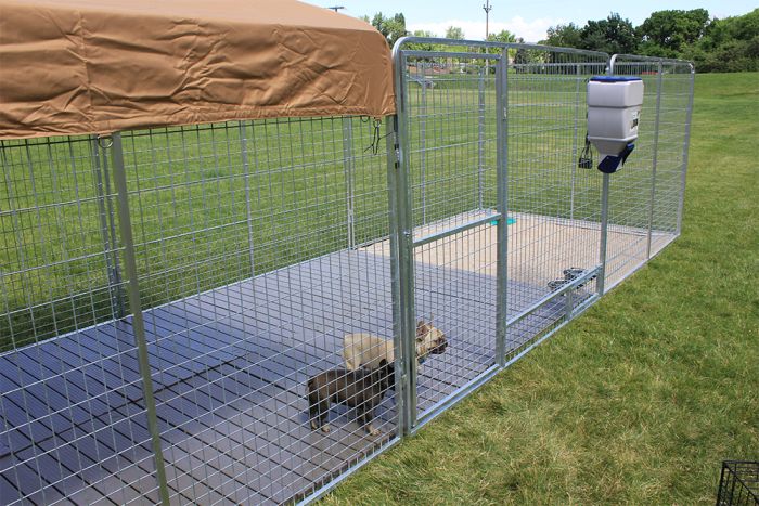K9 Kennel Store Ultimate Galvanized Dog Kennel Pro 6 by 24