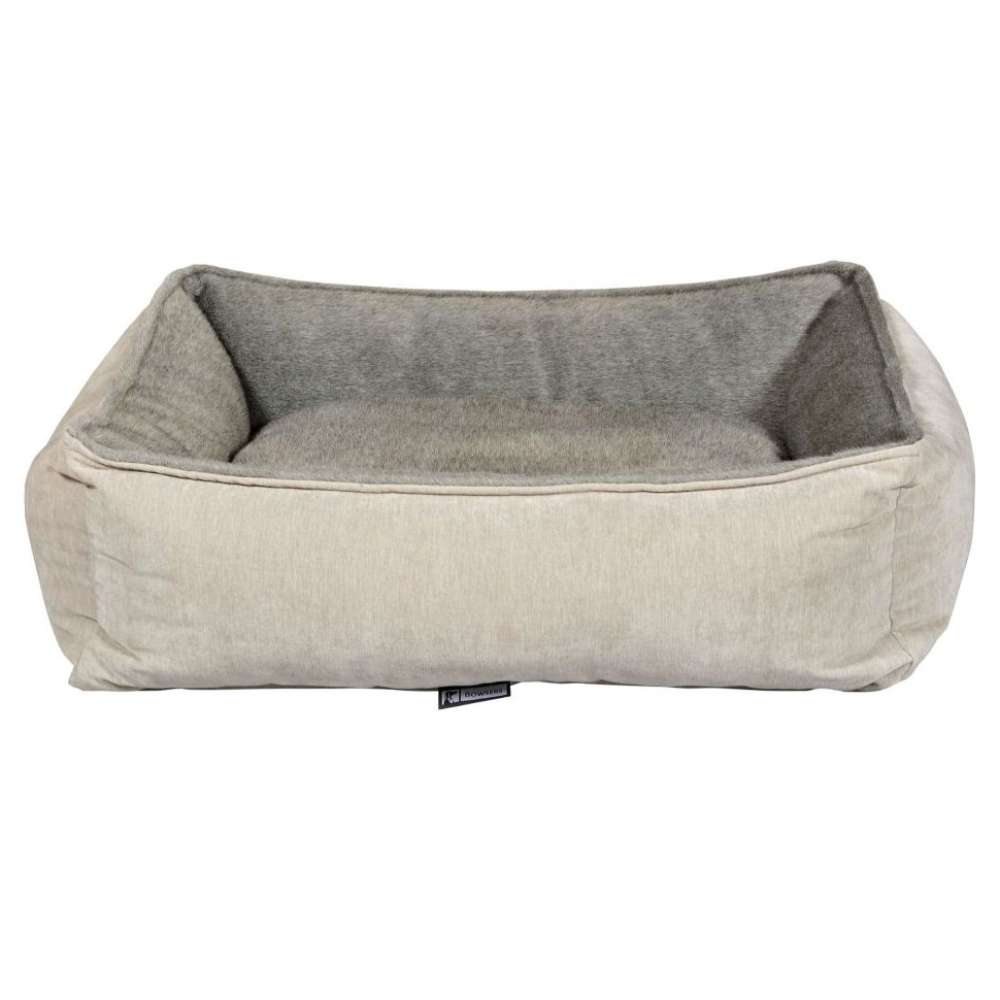 Koala Bowsers B Lounge Dog Bed in light gray with a soft sleeping surface and raised cushioned edges for comfort