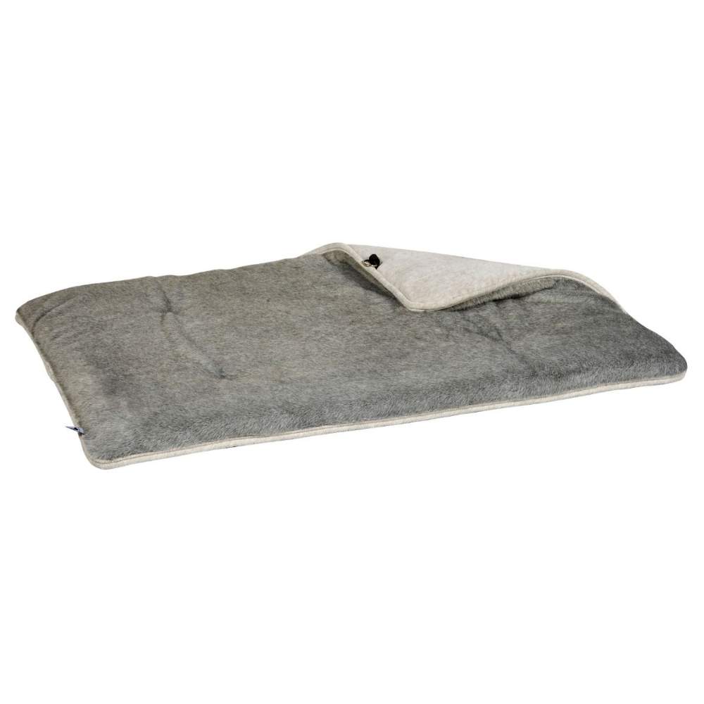 Koala gray Bowsers Yugen Reversible Pad with a soft, cushioned surface and a corner flap