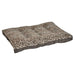 Leopard Bowsers Dream Futon Dog Bed in plush leopard print fabric with deep padding
