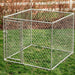 Lucky Dog® 5’ x 5’ Chain Link Kennel DIY Kit Studio Actual Front View