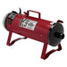 Maroon K-9 II Dog Dryer features a dark red metal body with a rear air outlet and elevated frame for stable use