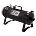 Matte Black K-9 II Dog Dryer is a sleek cylindrical pet dryer with a front filter, carry handle, and sturdy legs