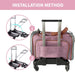 Mr. Peanut's Pet Carrier/Luggage Bag Spinner Wheelbase Luggage Cart Installation Method