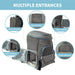 Mr. Peanut's Tahoe Series Expandable Backpack Pet Carrier Multiple Entrances
